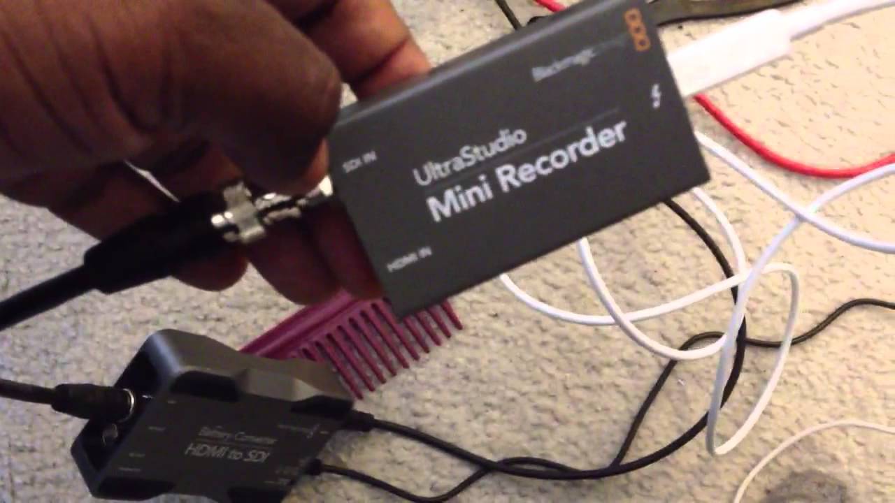 blackmagic design ultrastudio mini recorder thunderbolt