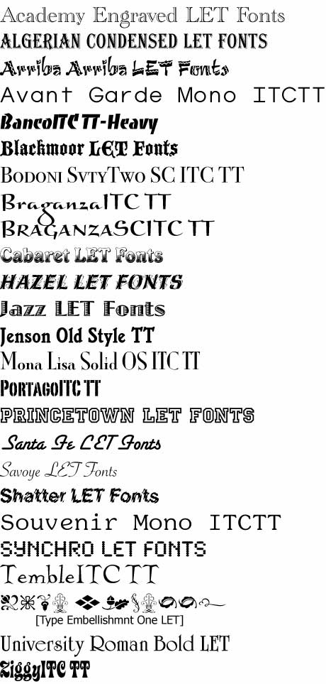 free fonts for apple mac